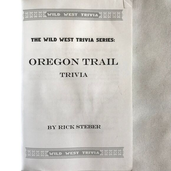 Oregon Trail Trivia pb book by Rick Steber Wild West Trivia Series 192 pgs - Picture 6 of 8